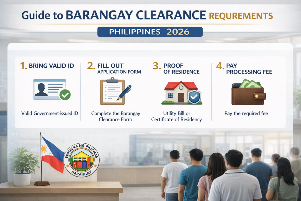 barangay clearance requirements Philippines 2026