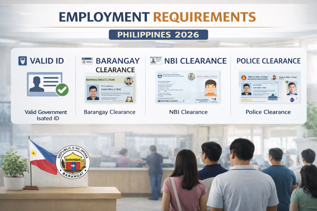 Employment Requirements Philippines 2026