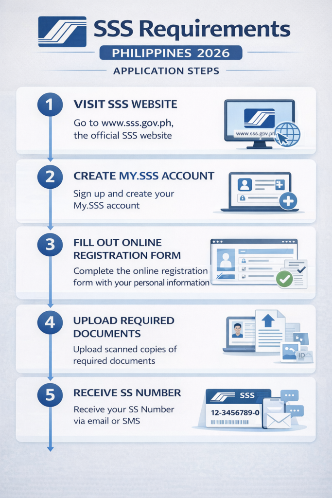 SSS Requirements Philippines 2026 online application steps
