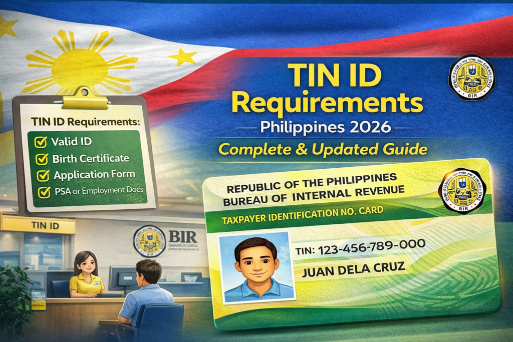 tin id requirements philippines 2026