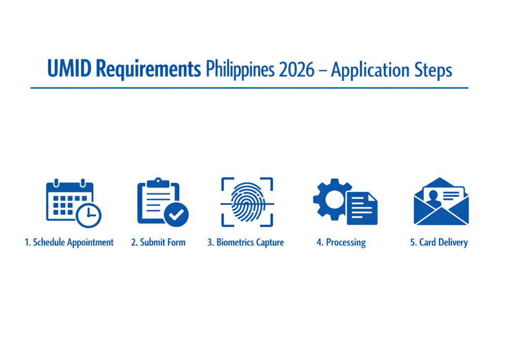 UMID Requirements Philippines 2026 application steps