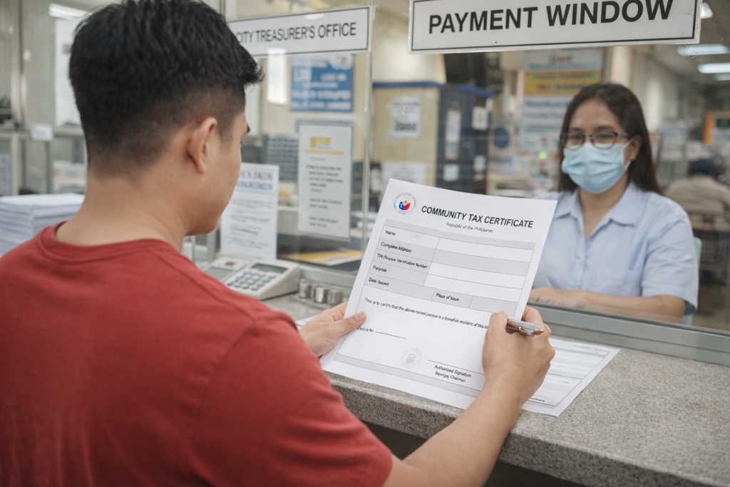 cedula requirements philippines community tax certificate application at city hall