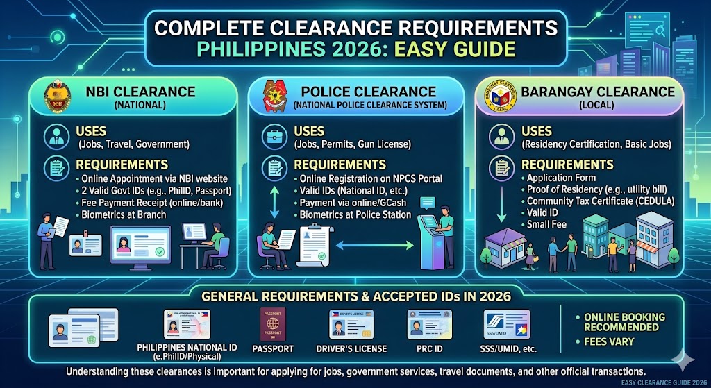 Complete Clearance Requirements Philippines 2026 (Easy Guide for NBI, Police & Barangay)