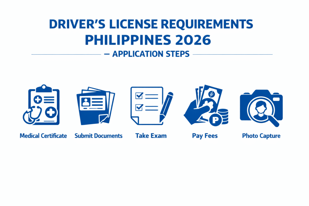 Driver’s License Requirements Philippines 2026 application steps