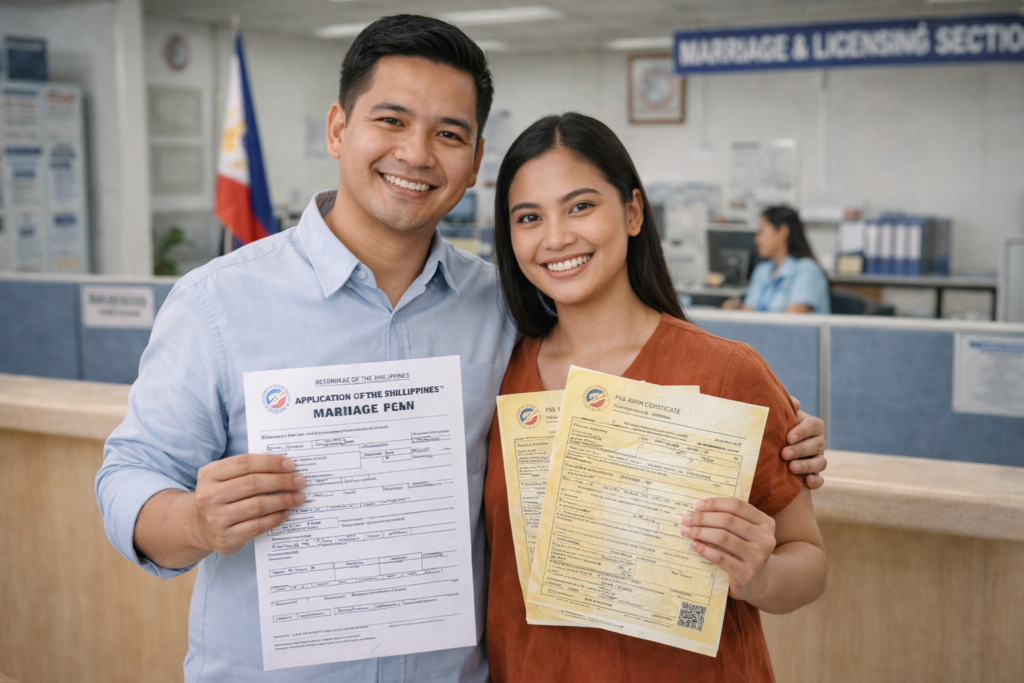 Marriage License Requirements Philippines application couple