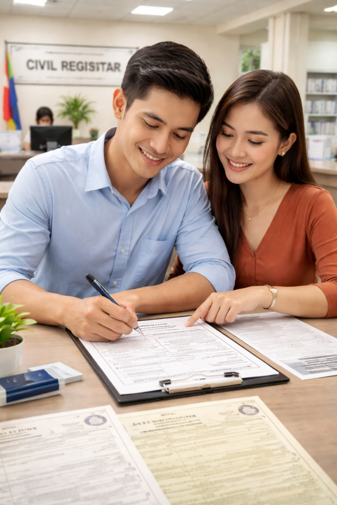Marriage License Requirements Philippines applying 