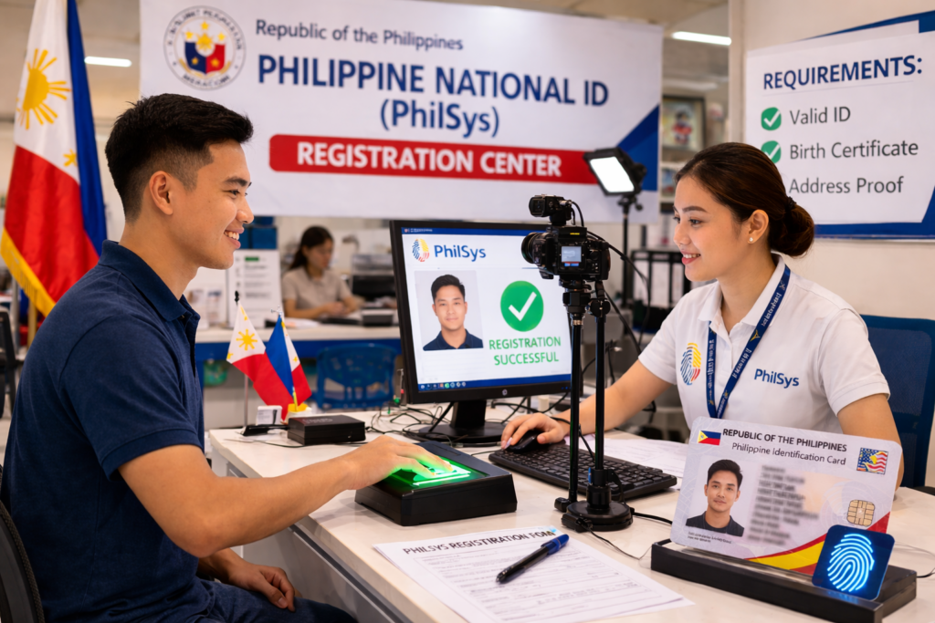 National ID Requirements Philippines PhilSys registration center
