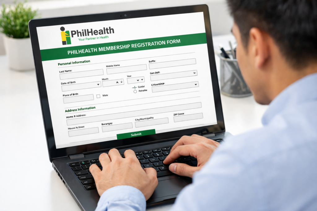 PhilHealth Online Registration Philippines Fill up