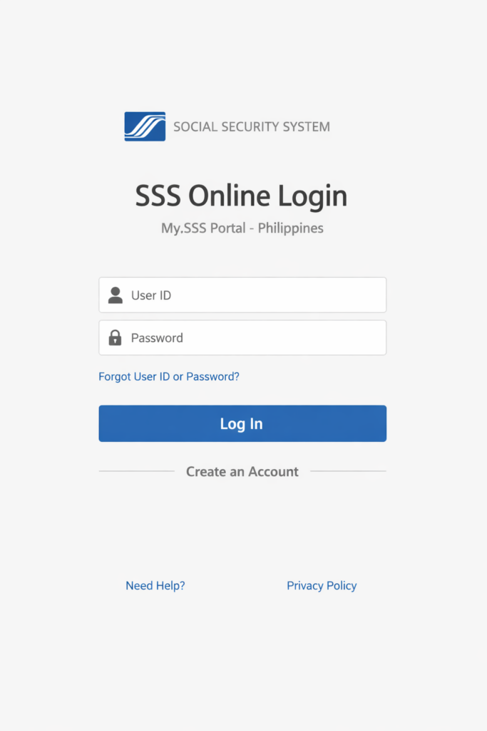 SSS Online Login Philippines My SSS Portal Guide