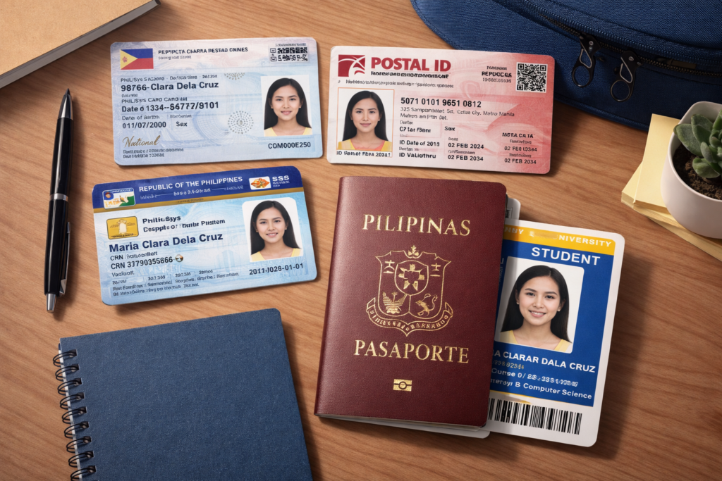 Valid ID for students Philippines school ID and documents with national ID