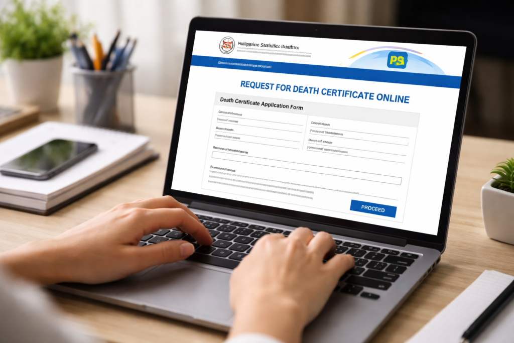 death certificate online application philippines