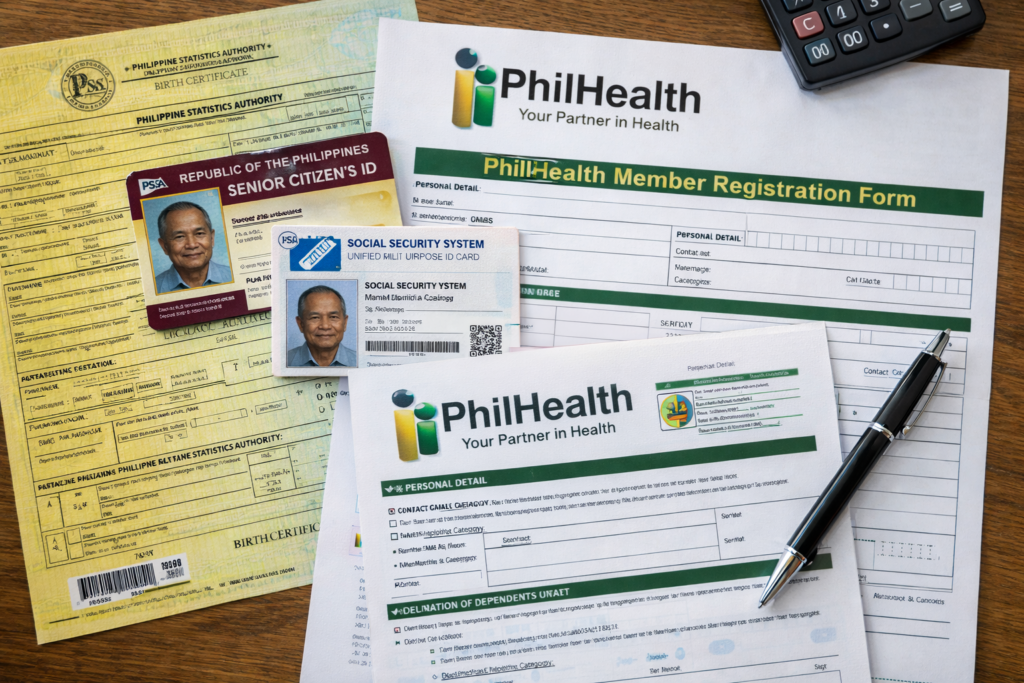 documents required for PhilHealth registration Philippines