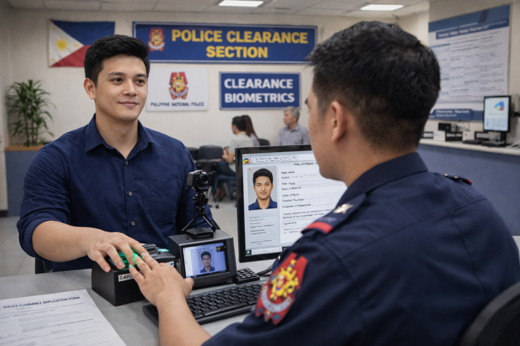 police clearance renewal philippines biometric verification process