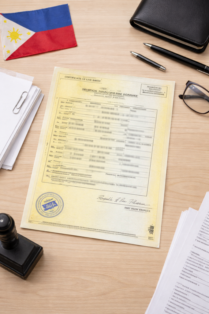 psa birth certificate requirements philippines document