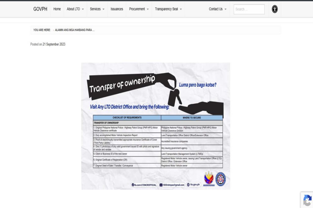 Complete & Ultimate LTO Motor Vehicle Transfer Requirements Philippines 2026 (Easy)
